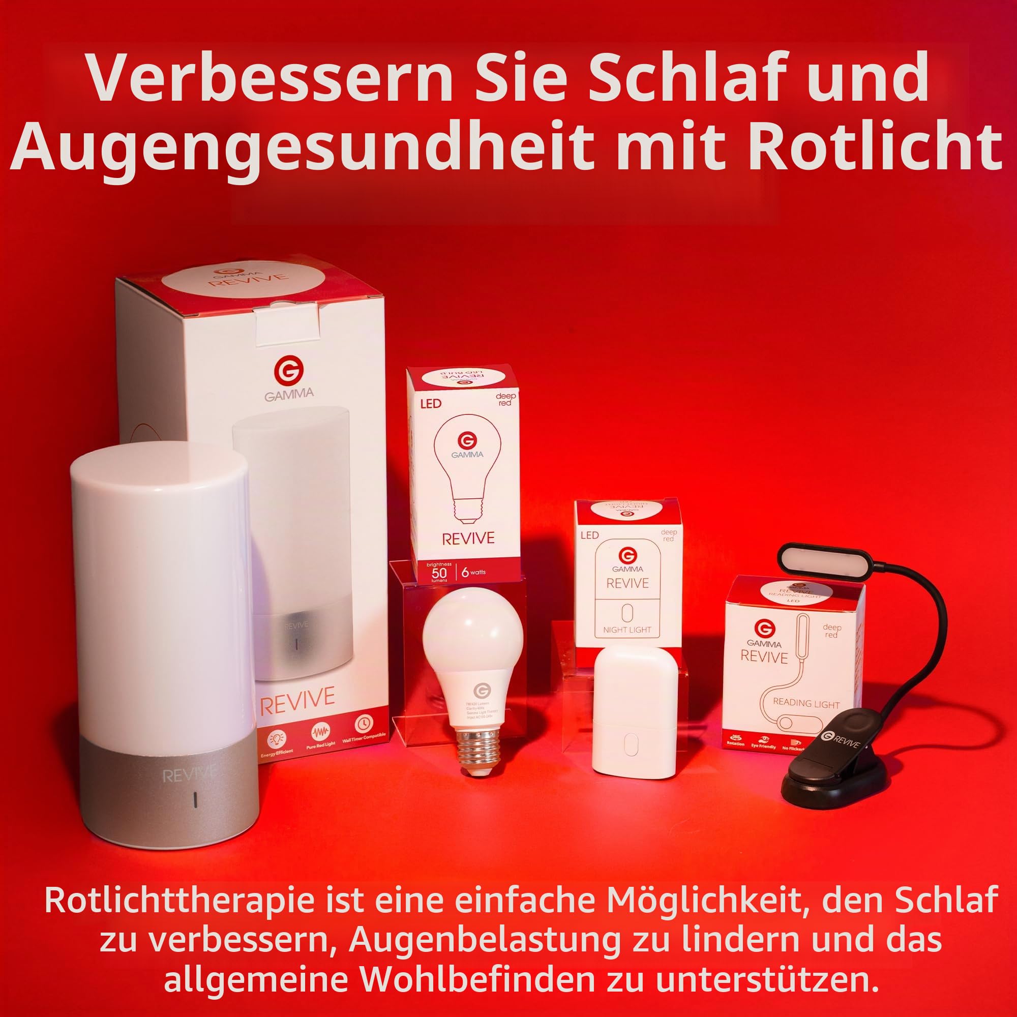 Revive 670 nm Rotlicht-Schlaftherapie von Gamma