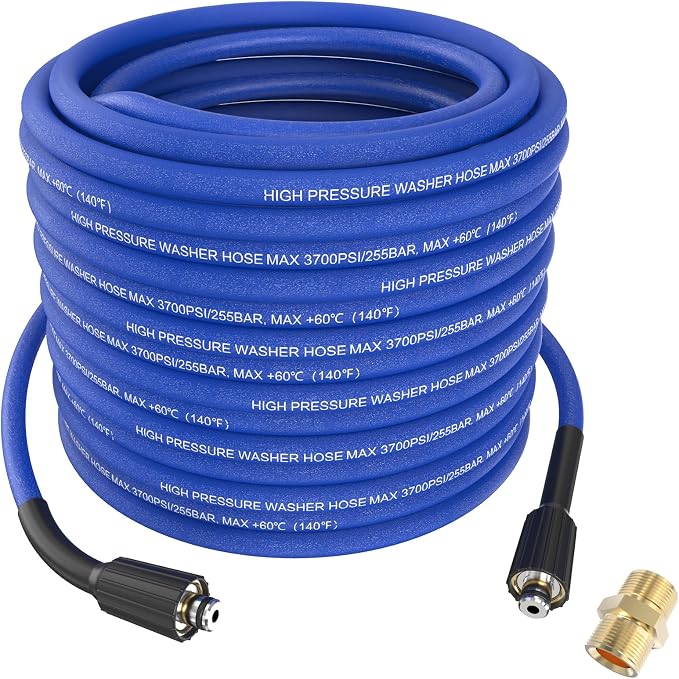 Super Flexible Pressure Washer Hose 100FT x 1/4"