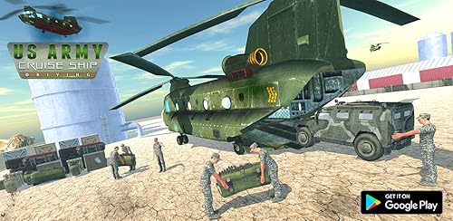 Navio de cruzeiro do exército dos EUA, dirigindo - jogo de transporte do exército