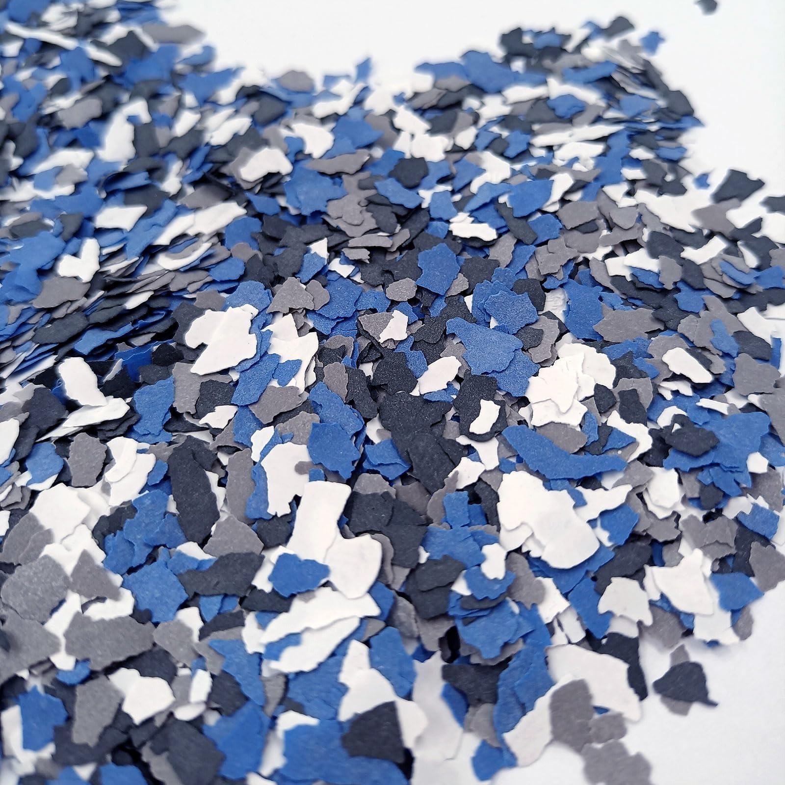Epoxy Floor Flakes 2Lb, Decorative Floor Coating Flakes for Epoxy Flooring, Enhances Interior/Exterior Surfaces Epoxy Flakes for Garages, Basements Blend Decorative Color Chips