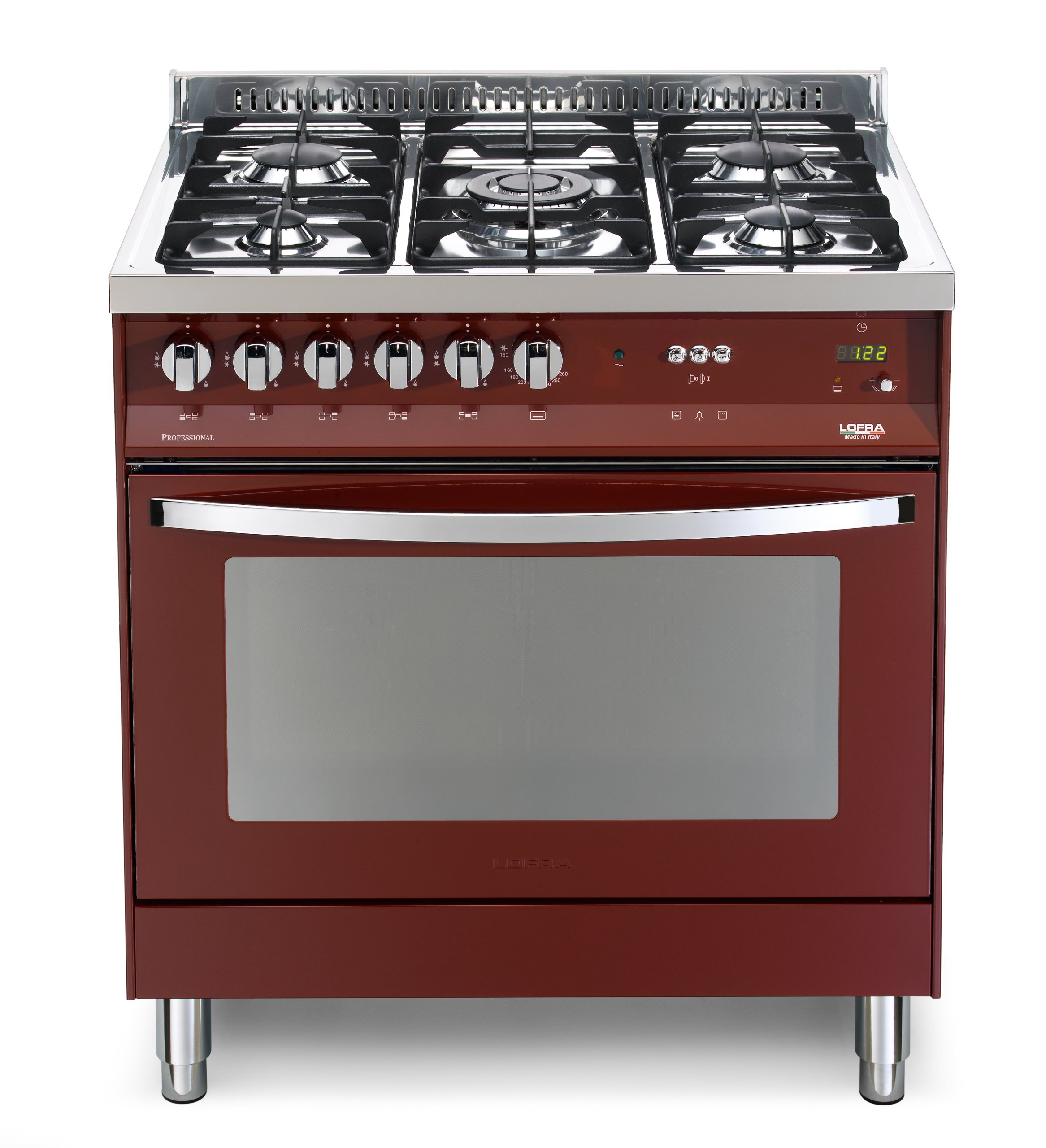 Lofra PRG86GVT/​C Piano cottura Borgogna Gas
