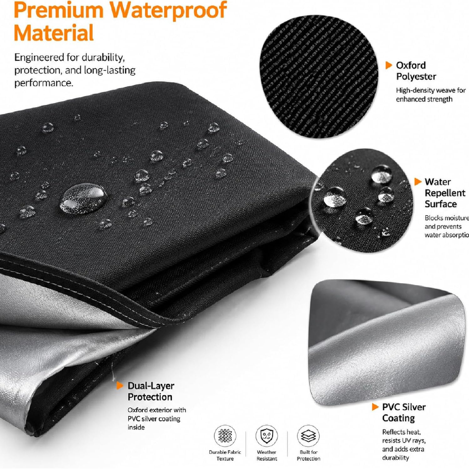 Funda Cortacésped Tractor para Efco EF 125 22 V 2024-pr 49"