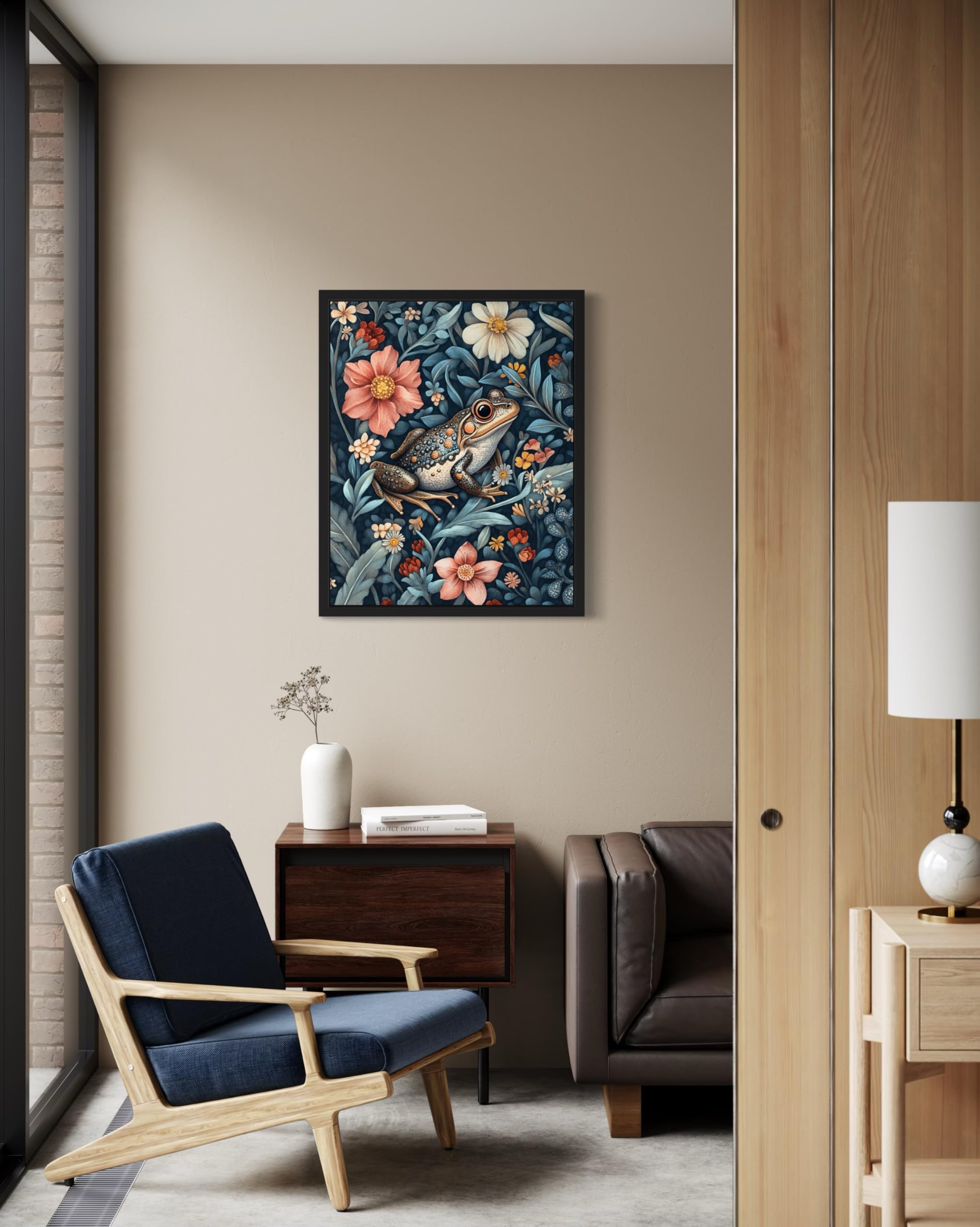 Amazon.com: Frog Art Print Poster, William Morris Style Retro Mid
