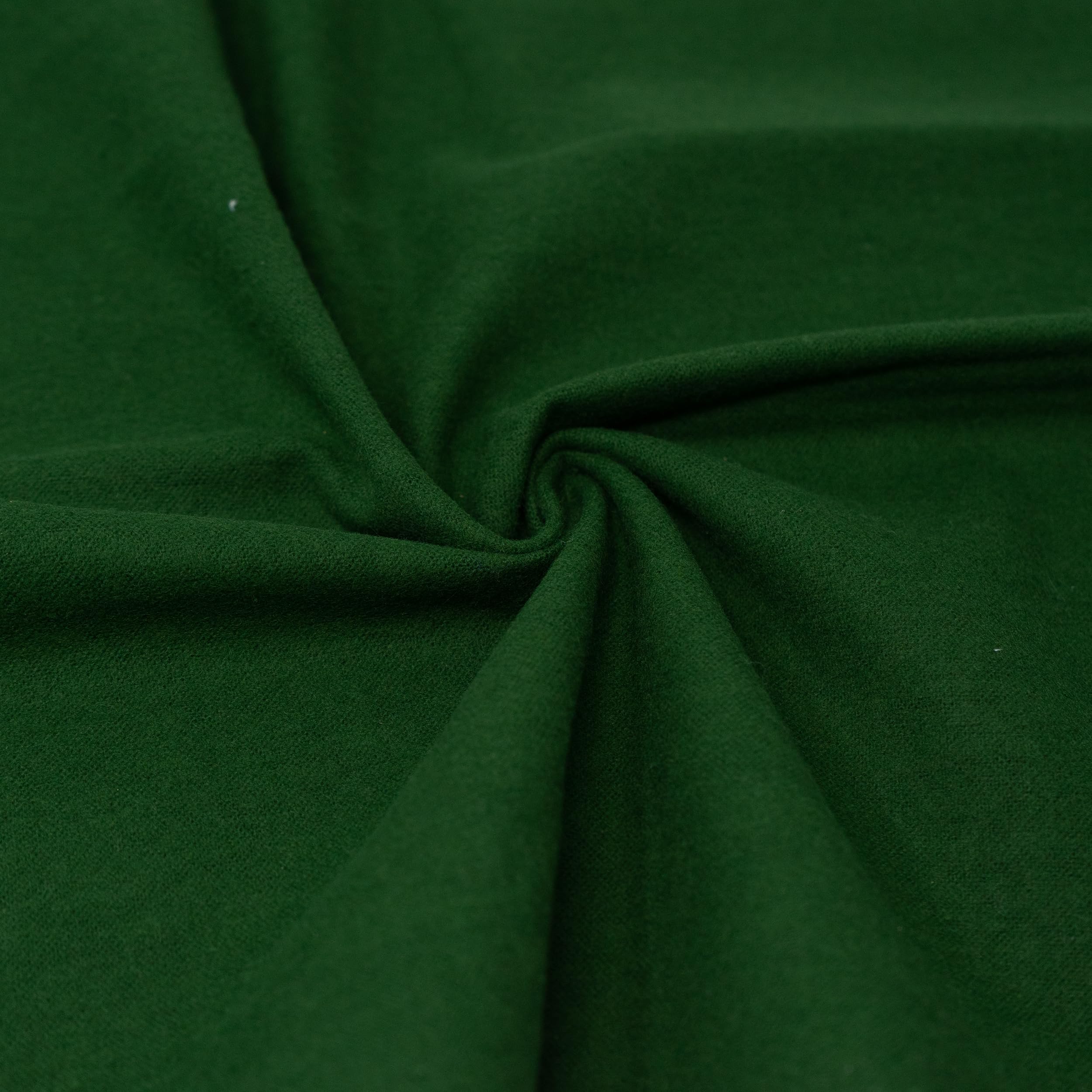 RTC Fabric100% Cotton Flannel, Solid Kelly Green Cut by The Yard