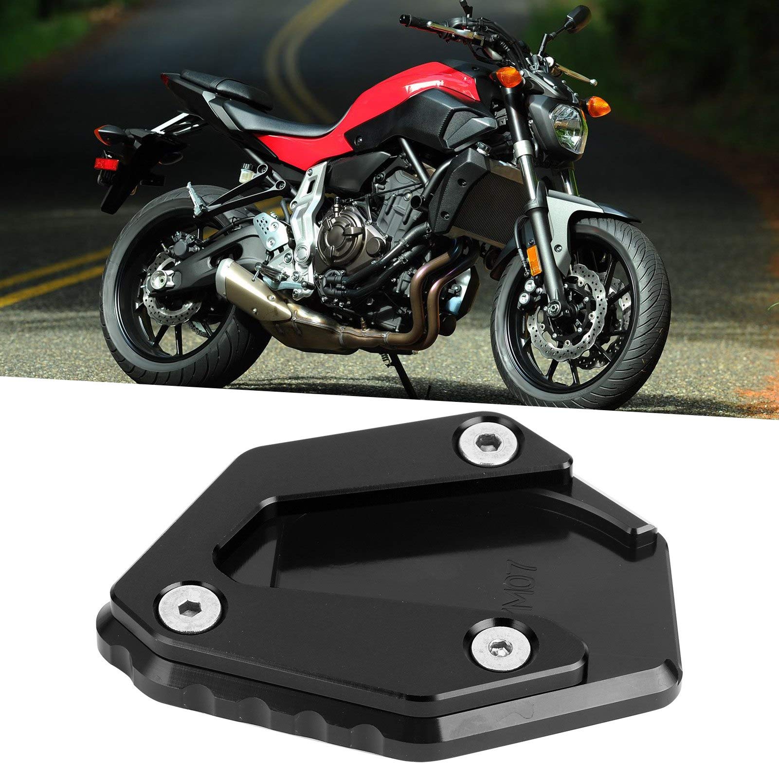 Motorrad Seitenständer Verlängerung - Ständer Pad Für Yamaha MT-07 & FZ-07