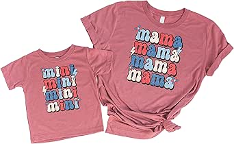Amazon: Mommy & Me USA Patriotic Mama Mini 4th of July Shirts for