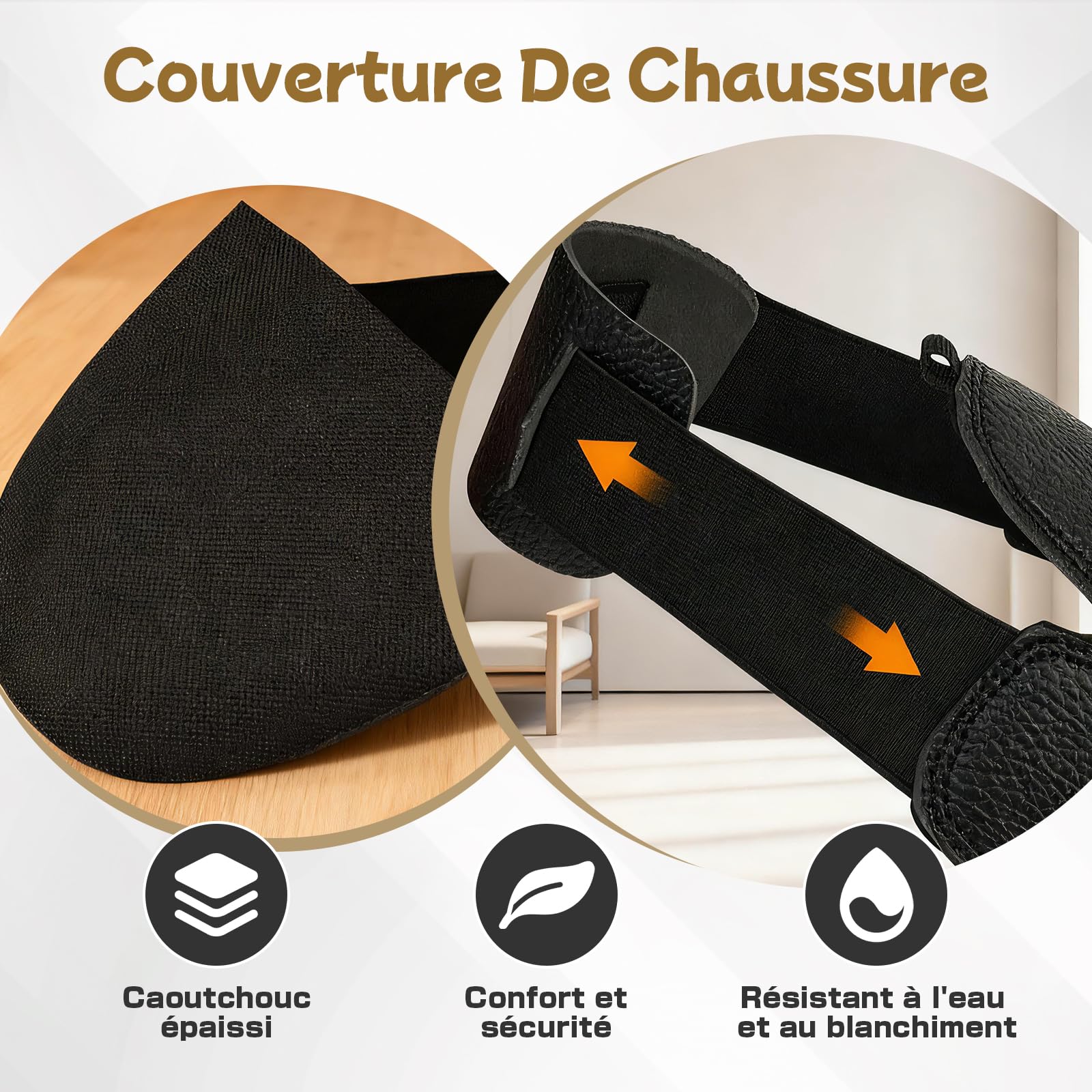 Sharplace Couvre-Chaussures de Sécurité avec Embout en Acier, Surchaussures de Sécurité, Chaussures de Protection Anti-écrasement, Semelle Antidérapante, Protection Industrielle Universelle