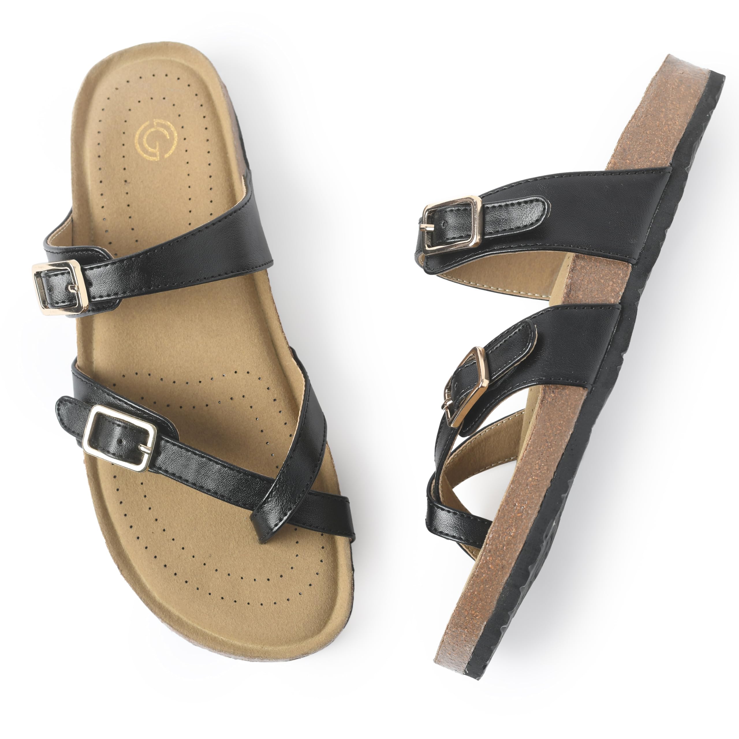 GLAMSTREET Stylish and Fashion Trendy, Extra Soft Sandals for Women with Natural Cork and EVA Sole Slippers, Shoe Size - 4, Tan Brown (B0CX5GNCJY) Amazon Price History, Amazon Price Tracker
