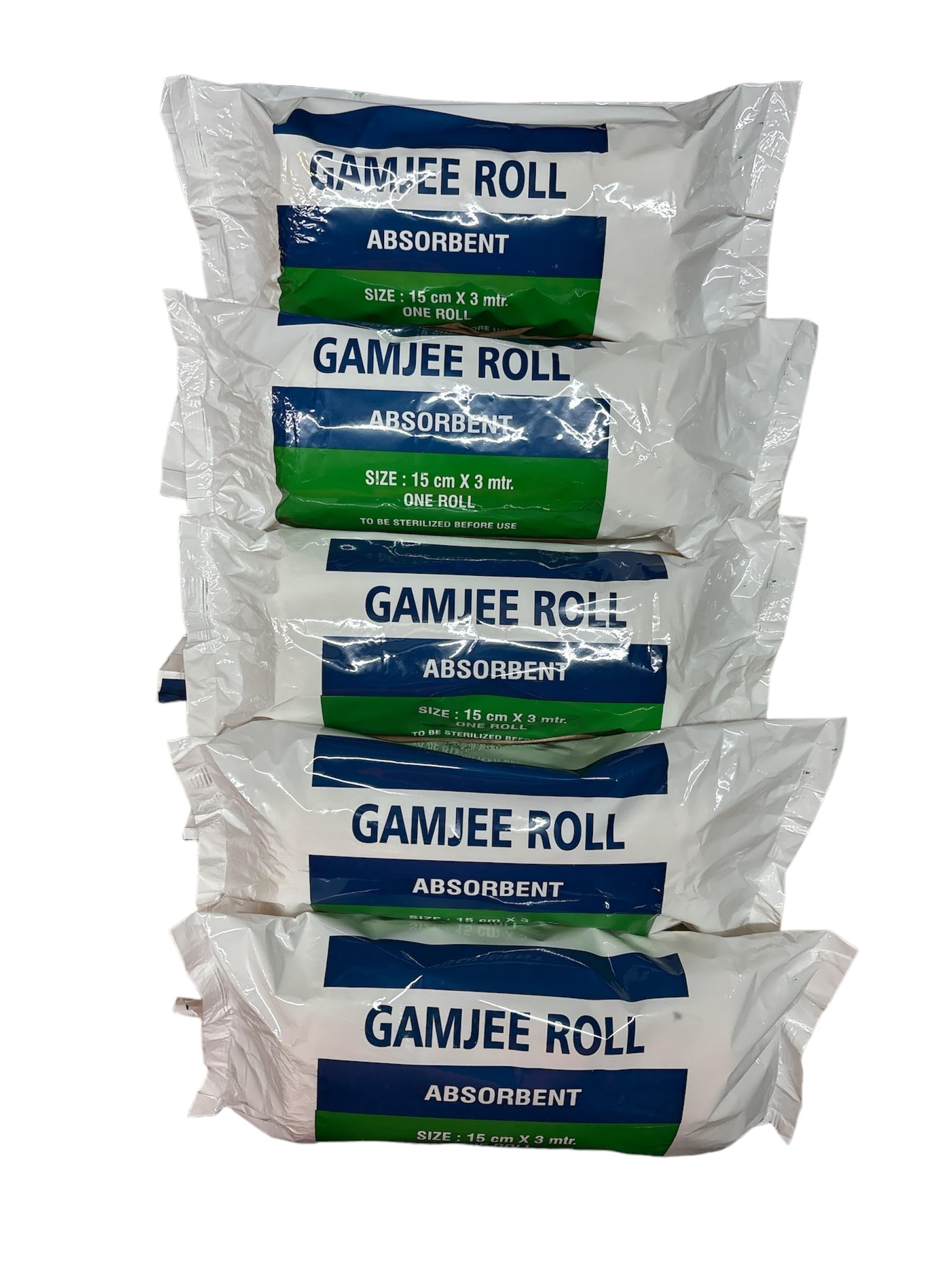 Gamjee roll 15cmx3mtr pack of 5 pcs super deluxe non sterile (B0D87H8DLD) Amazon Price History, Amazon Price Tracker