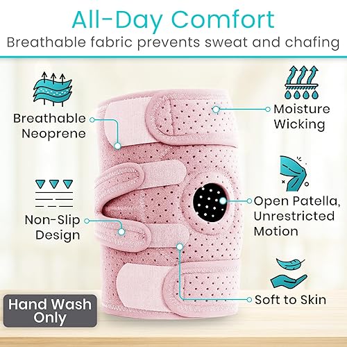 Miniatura 5 de Vive Rodillera para desgarro de menisco, dolor de artritis, luxación de rótula, correr y entrenamientos, rodillera para mujeres y hombres