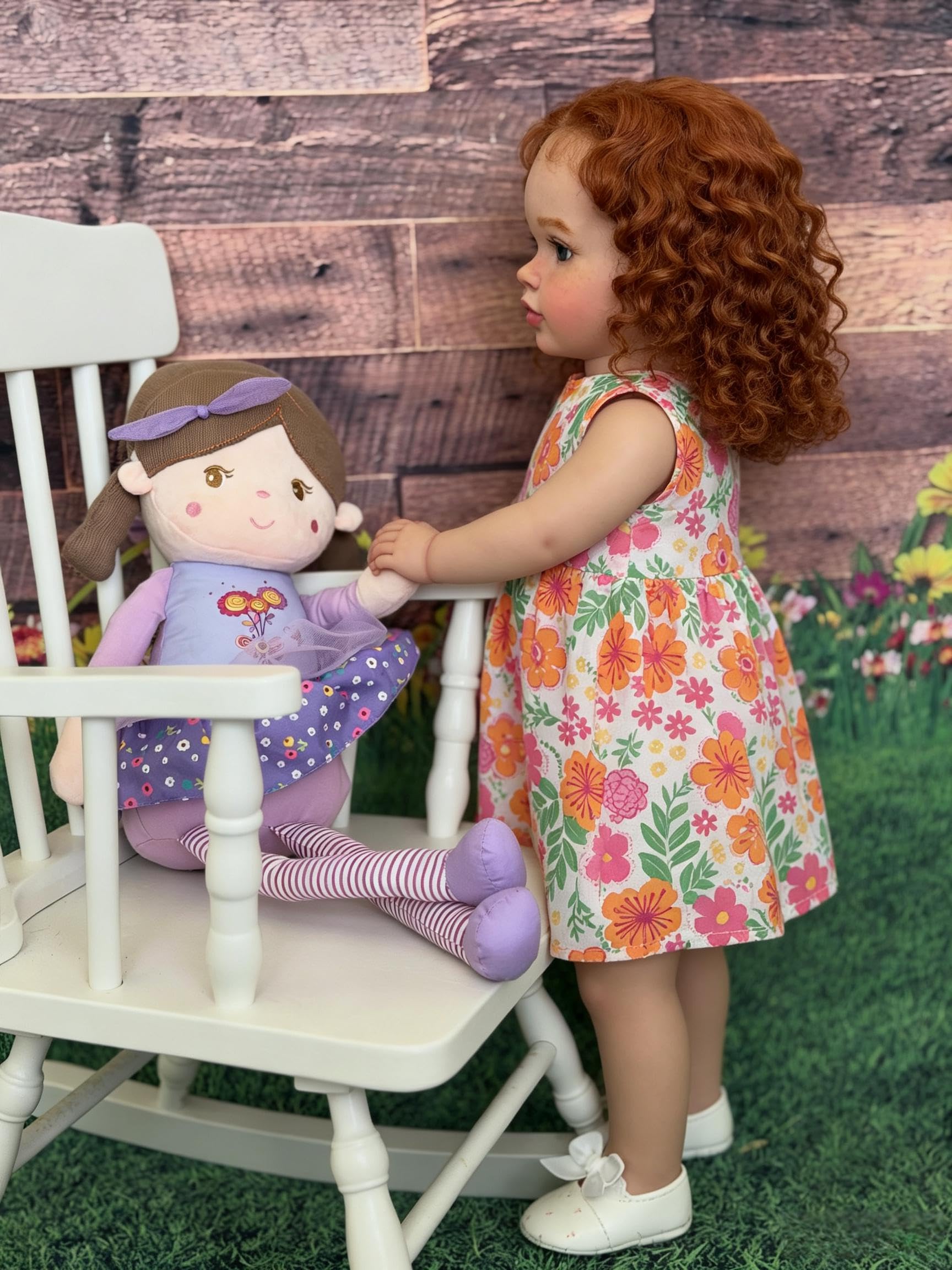 RXDOLL Lalka Reborn Pippa, duży rozmiar, realistyczna, Reborn maluch, dziewczyna, miękkie winylowe kończyny i tkanina, lalka, która wygląda naprawdę realistycznie, noworodek, zestaw zabawek dla dzieci