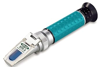 Vee Gee Scientific STX-3 Handheld Salinity Refractometer with ATC, Industrial-Grade, 0-100% Salinity Range, 1.000-1.070 Specific Gravity Range, 5-Year Warranty