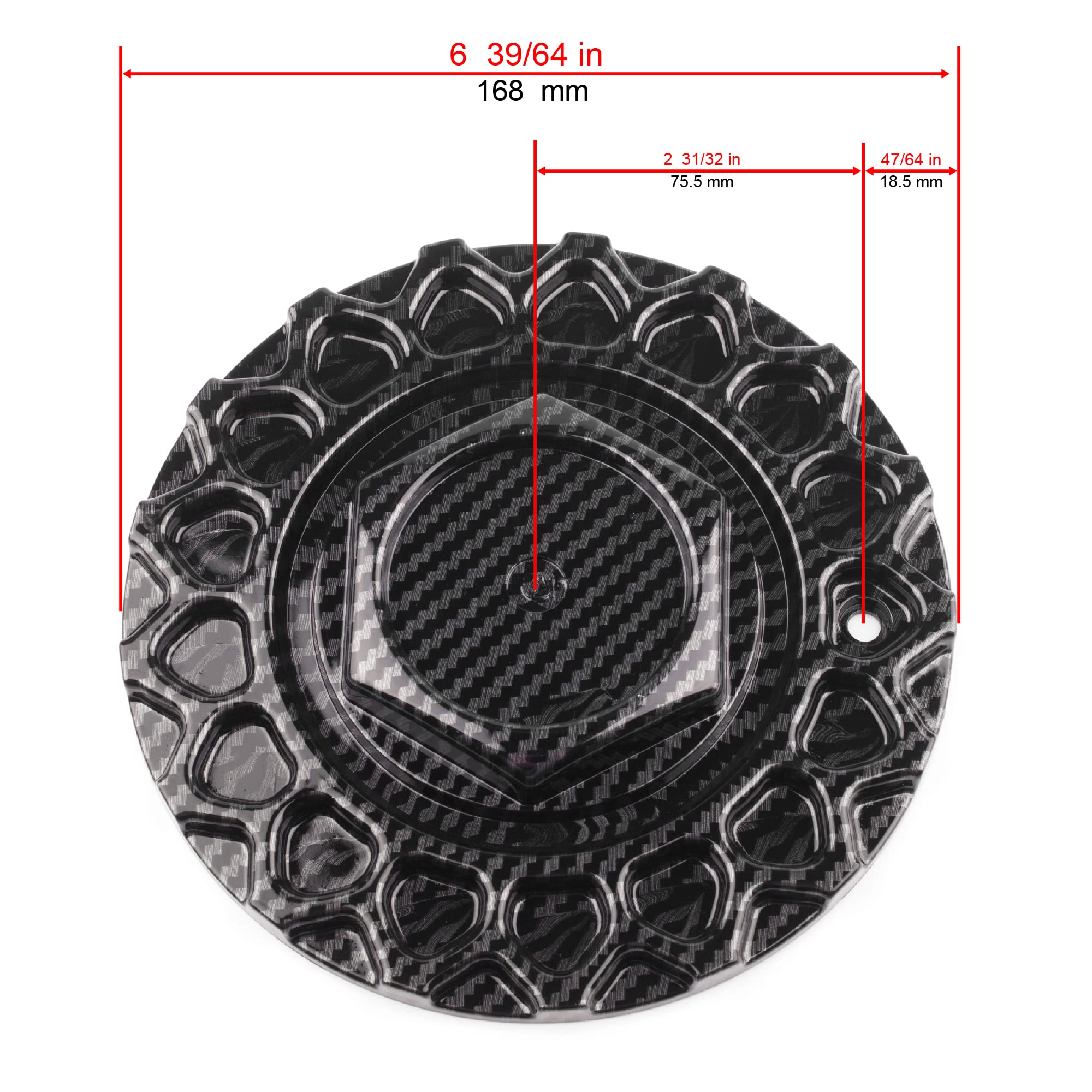 RhinoTuning 4 Stück Radnabenkappen für BBS AVID.1 Nabendeckel OD 168mm, Anthrazit Metallic Radnabenabdeckung Geeignet für RS018 RS020 RS021 Rad, Felgendeckel