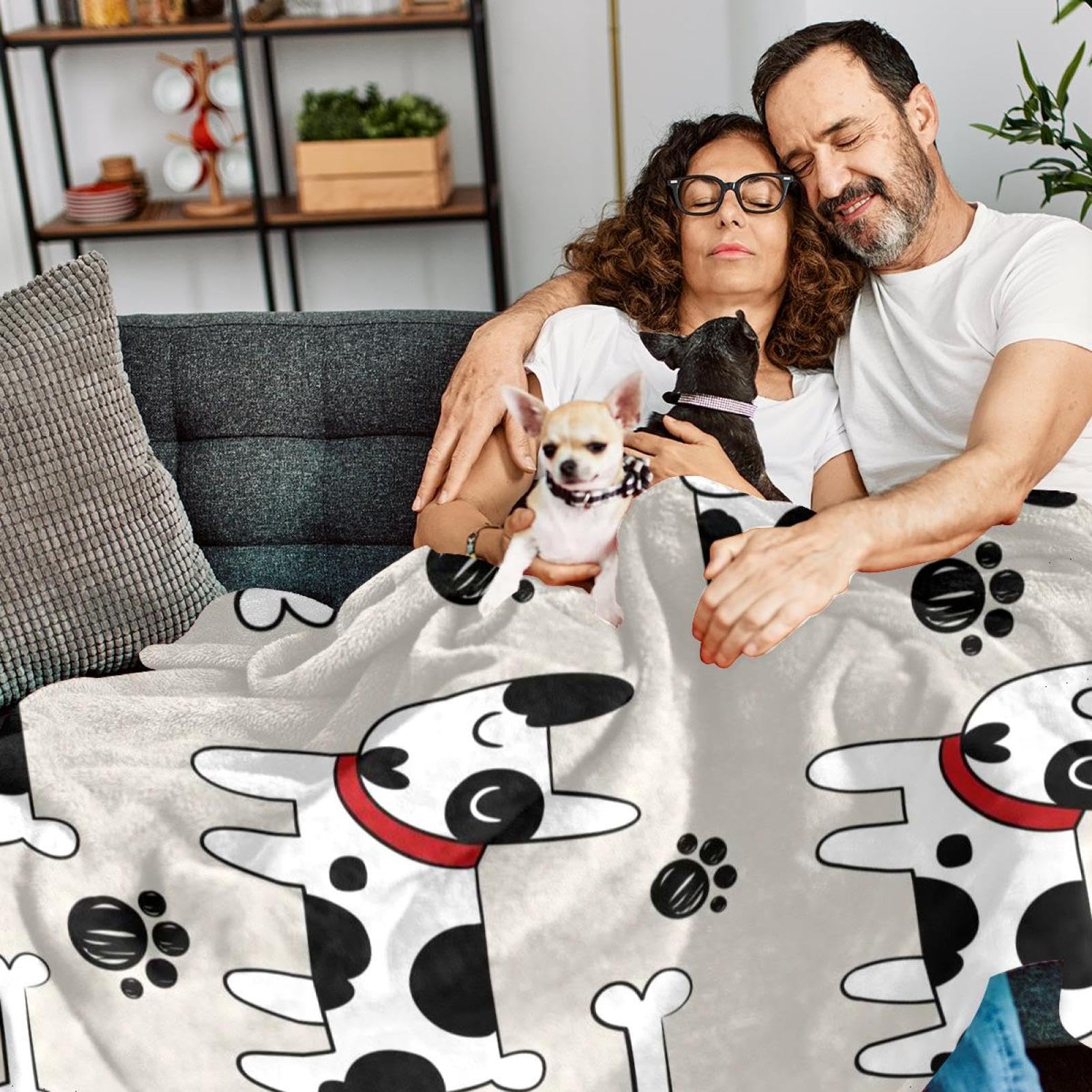 Couverture Polaire Chien Dalmatien Couverture Microfibre Chaude Et Douce Jeté De Canapé Couverture 150×200cm