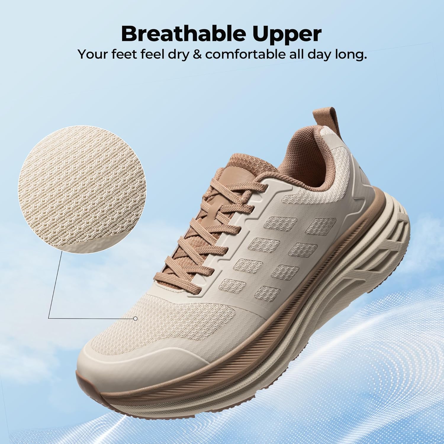 NORTIV 8 Women's Walking Shoes Cushion Running Tennis Shoes ActiveFloat Non-Slip Comfortable Breathable Workout Gym Sports Athletic Fashion Sneakers - Image 5