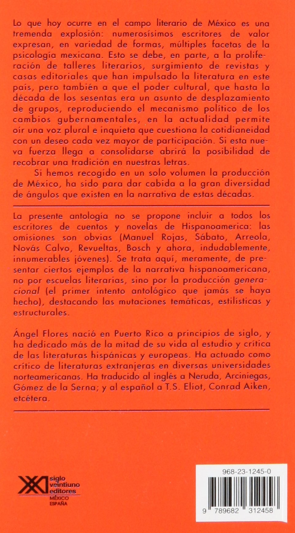 narrativa hispanoamericana 1816-1981. historia y antologia / volumen 6. la generacion de 1939 en adelante: mexico