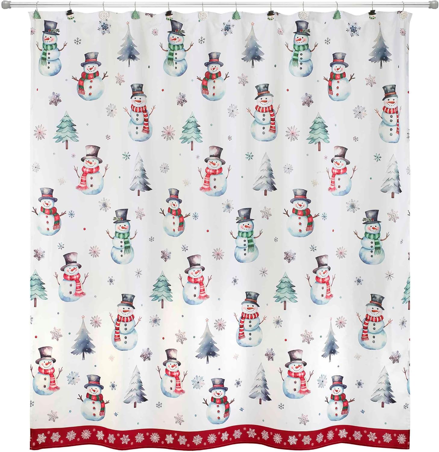 Avanti Linens - Hand Towels, Soft & Absorbent, Christmas Decorations, Set of 2 (Winter Snowman Collection)