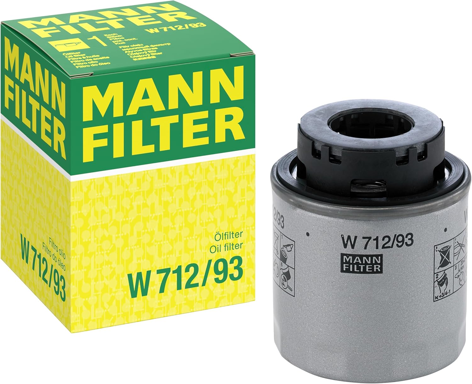 MANN-FILTER W 712/93 Oil Filter - for Cars + Transporters