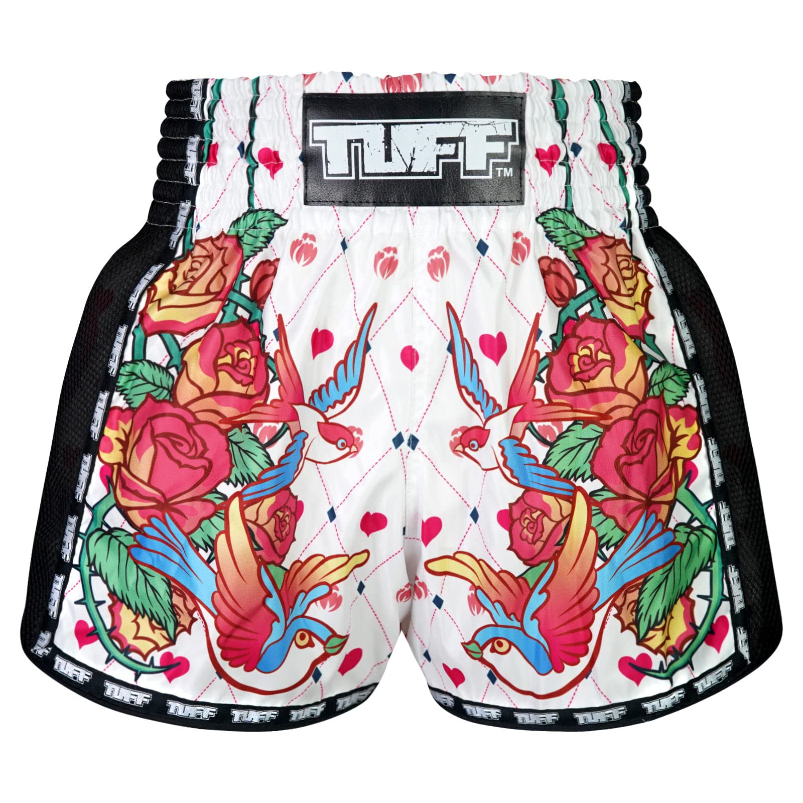 TUFF Sport Women's Unisex-Adults Kids Brown Muay Thai Shorts (S) - MSC105 Tora Mori to Kingyo