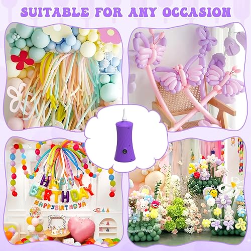 Miniatura 6 de 206 Balloon Pump Electric Air Pump for Long Balloon Inflator Blower for Foil Twisty Animal Balloons for Birthday Party Celebration Balloons