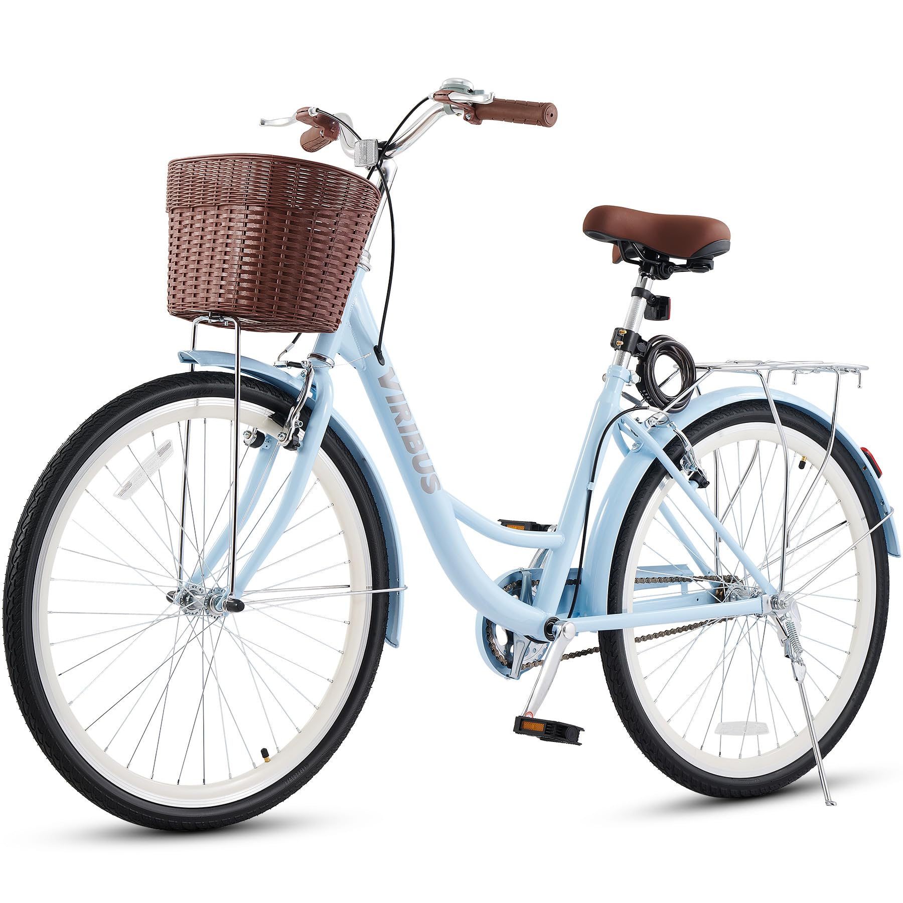 VIRIBUS Beach Cruiser Bike for Women