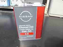 日産純正　ディーゼルオイル　C3 5W-30 日産 純正 クリーンディーゼルエンジンオイル C3 5W-30 20L