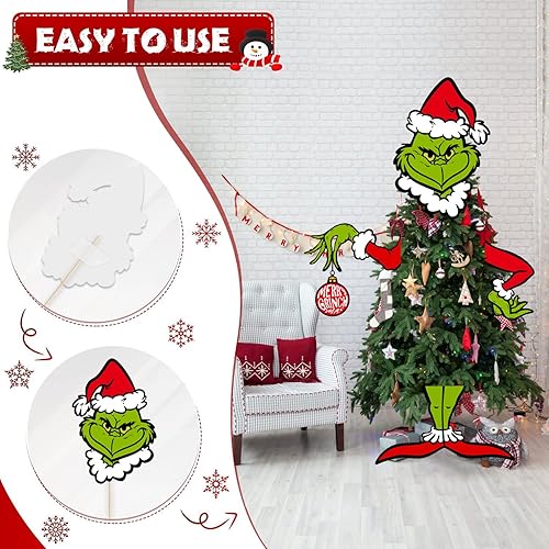 Miniatura 5 de Adornos de árbol de Navidad decoración de árbol de Navidad decoración del hogar suministros de fiesta temática de Navidad para árbol pequeño