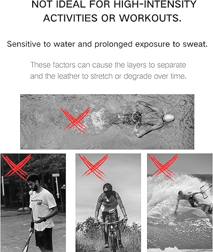 Miniatura 6 de Correa de reloj de cuero de 0.866 in para Garmin fenix 7 fenix 6 pro solar zafiro fenix 5 instinct 2 forerunner 45 55 35 cuero genuino correas de