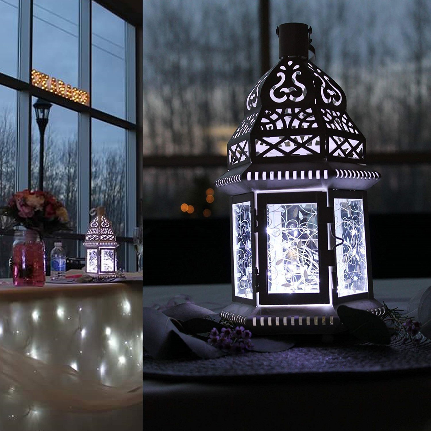 Lihiton Lot De 2 Guirlandes Lumineuses LED Alimentées Par USB - Fil De Cuivre étanche - 50 LED