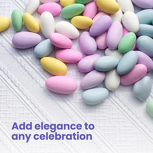 Miniatura 6 de Cambie Jordan Almonds  Almendras de caramelo pastel en varios colores  Almendras tostadas premium con un revestimiento de azúcar dulce  Para bodas,