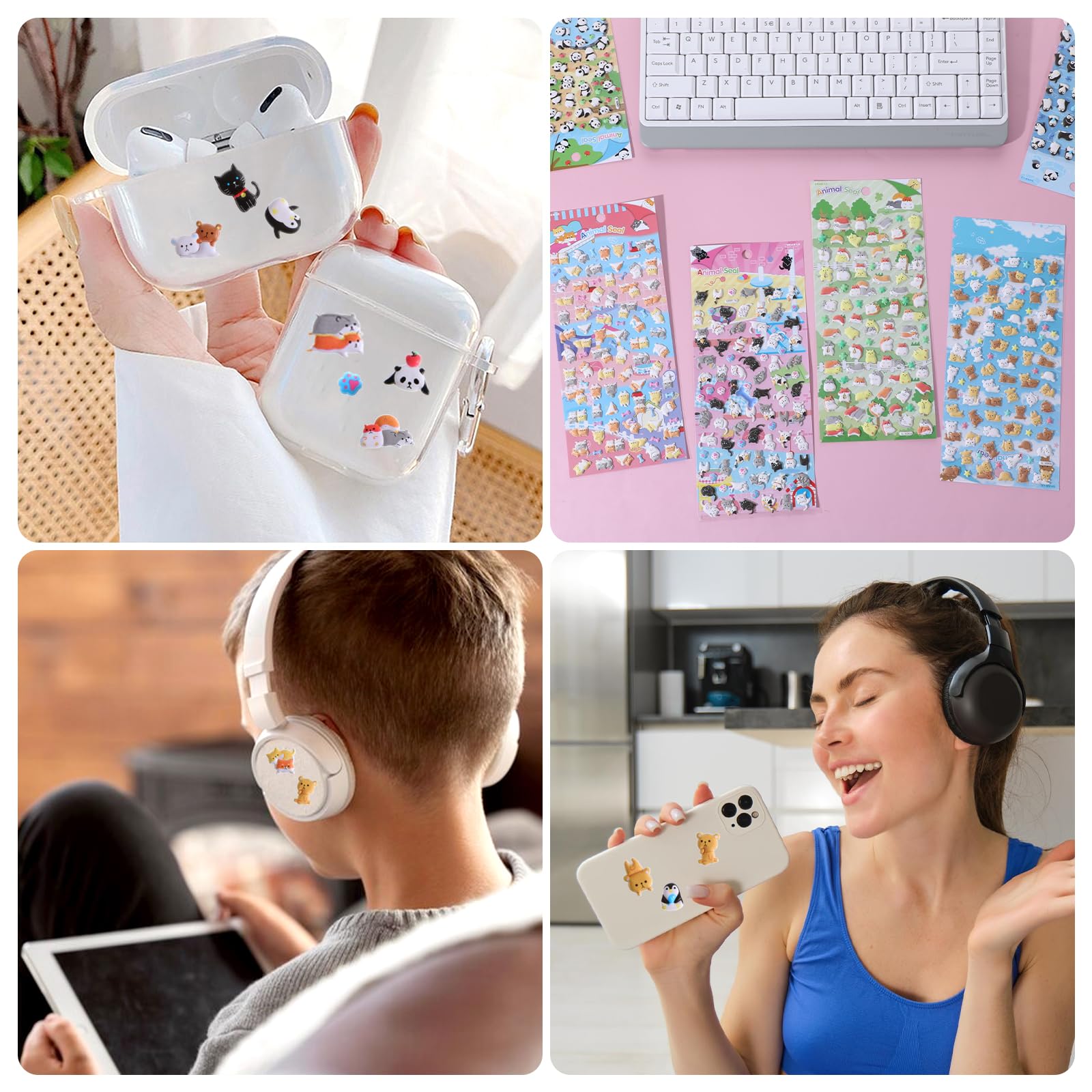 Cute Puffy Stickers for Kids 600+ - Image 4