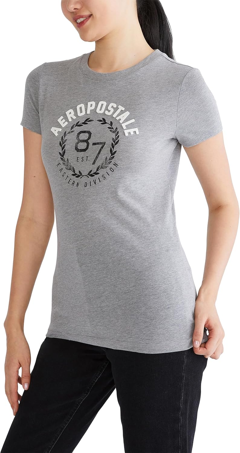Aeropostale Women's Aero Short Sleeve Graphic Tee- Arch - Image 2