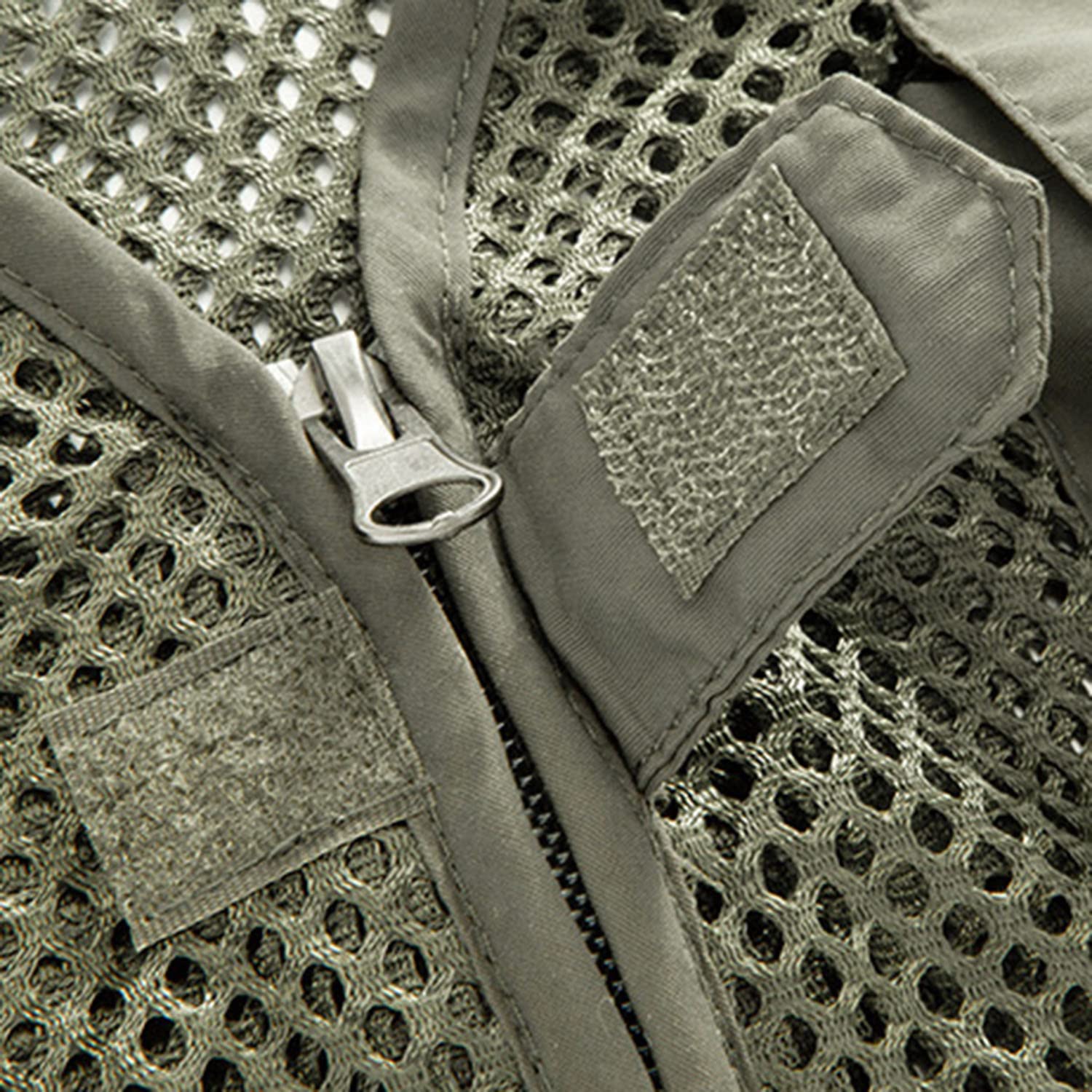 Chaleco para Hombre Chaleco Sin Mangas con Multibolsillos Chaleco De Pesca Casual para Exteriores Chaleco De Verano Transpirable para Viajes Chaqueta De Fotografía Multifuncional