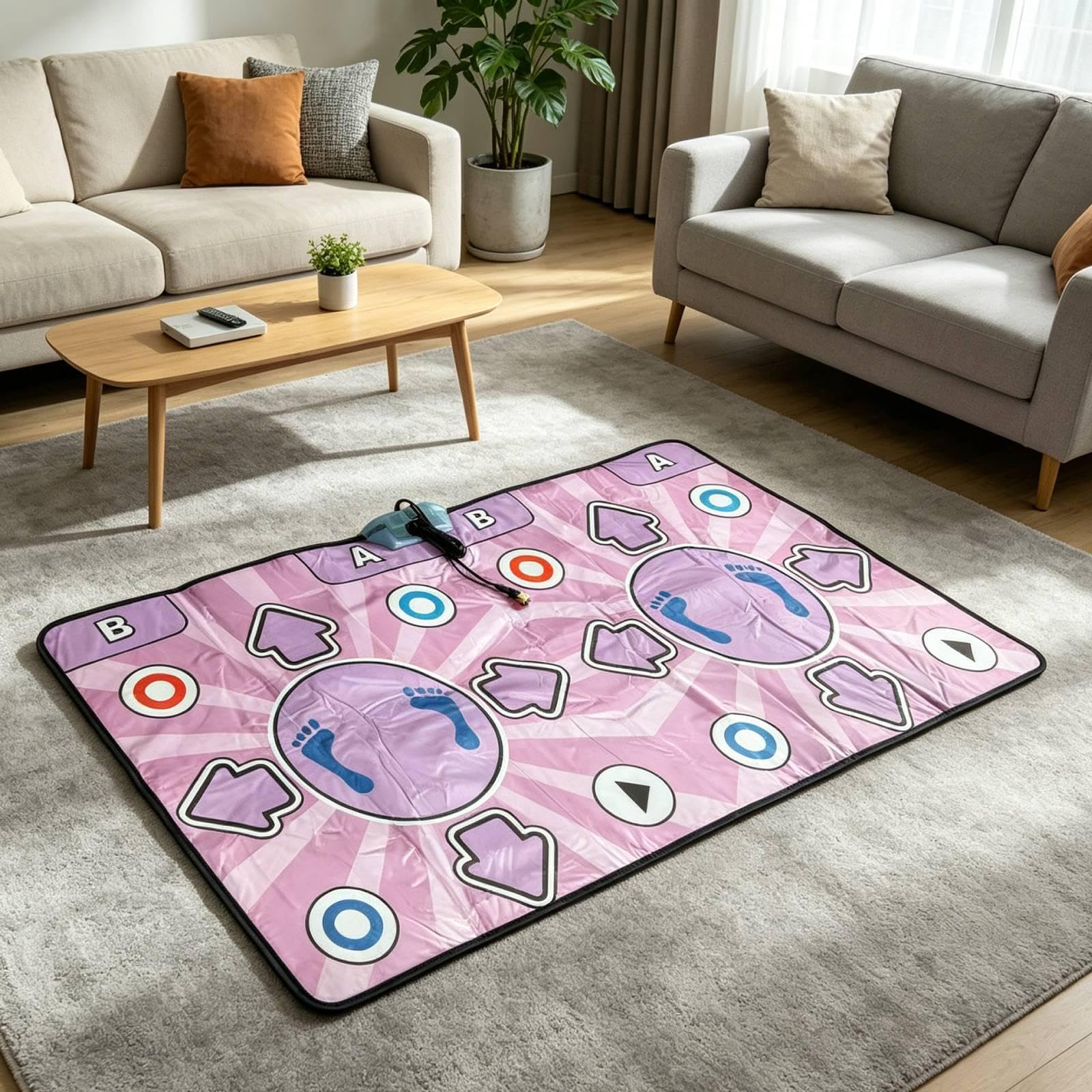 Tappetino da Ballo Giocattolo, Coperta Portatile, Gioco per Famiglie, Regalo di Compleanno, Tappetino da Gioco