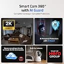 Qubo Smart Cam 360° 3MP | No SD Card Required, Records Directly on Cloud | 2026 Edition - by Hero Group | STQC Certified | AI Person Detection | Intruder Alarm | Night Vision | Two-Way Talk gallery image