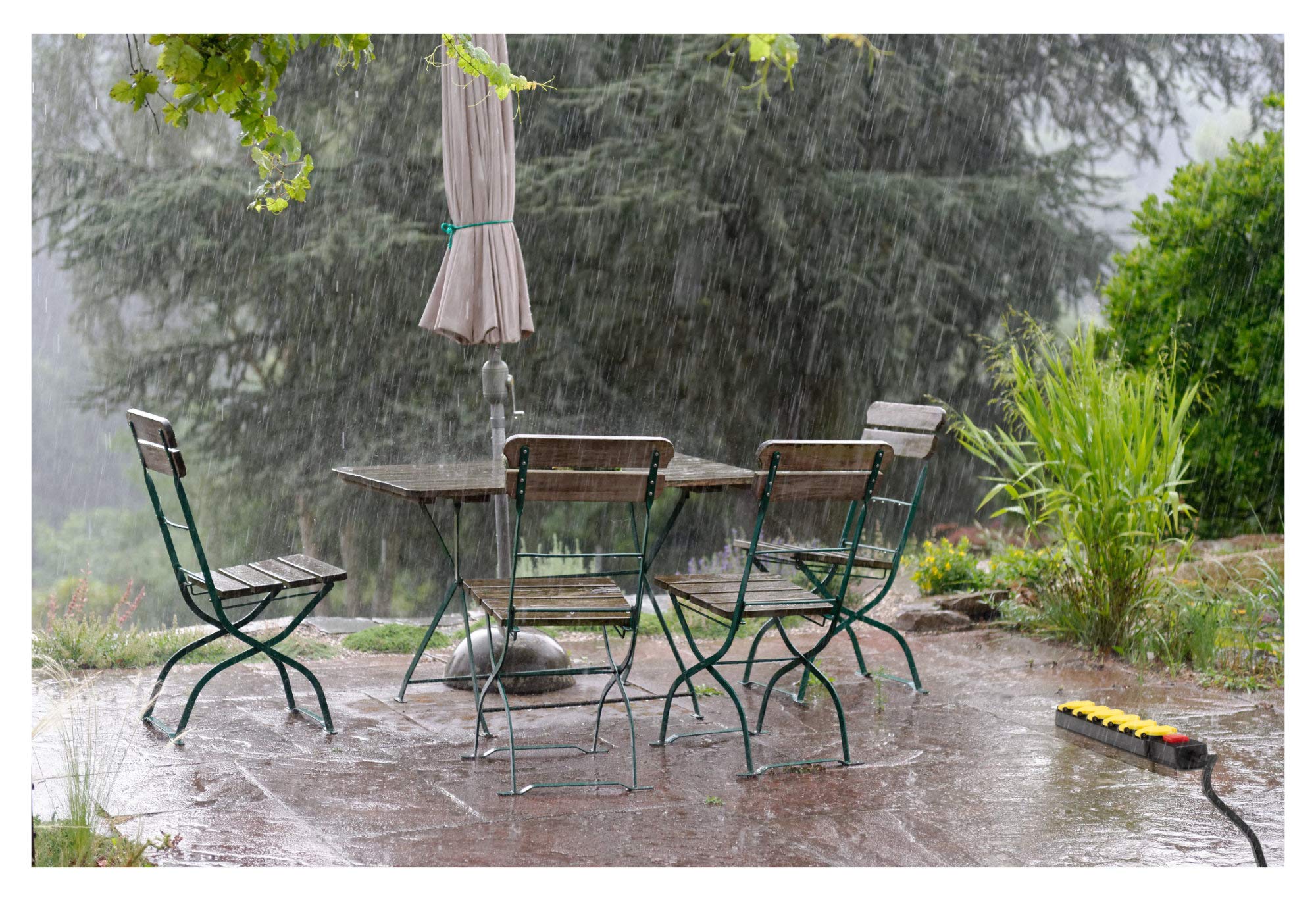 Stagecaptain OPSS-6 YE 6-fach Outdoor-Steckdosenleiste mit Schalter IP44 5x