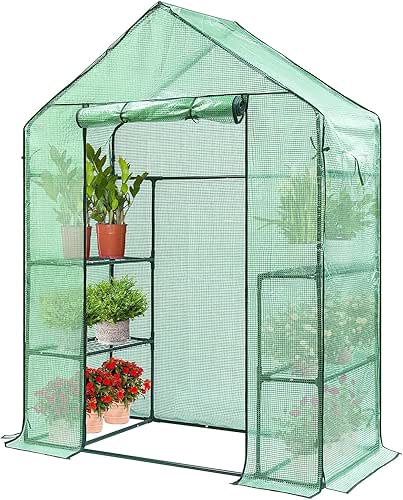 VIVOSUN 57 x 29 x 77-Inch Mini Walk-in Greenhouse with