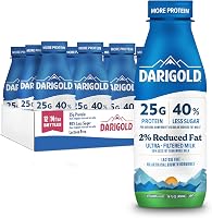 Darigold FIT Ultra-Filtered 2% High Protein Milk: Lactose Free, 25g Protein, 40% Less Sugar - 14oz Bottles, 12 Pack