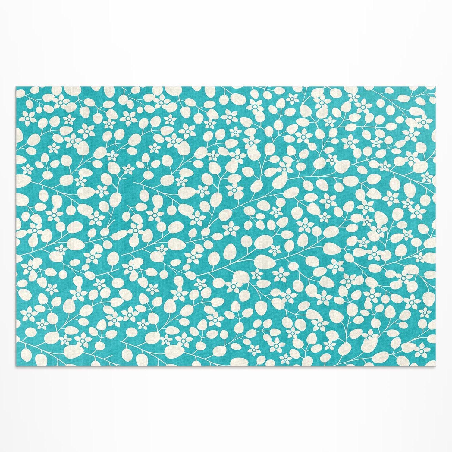 Tapis de terrasse imperméable 80x120 cm en vinyle lavable pour sol extérieur de porche