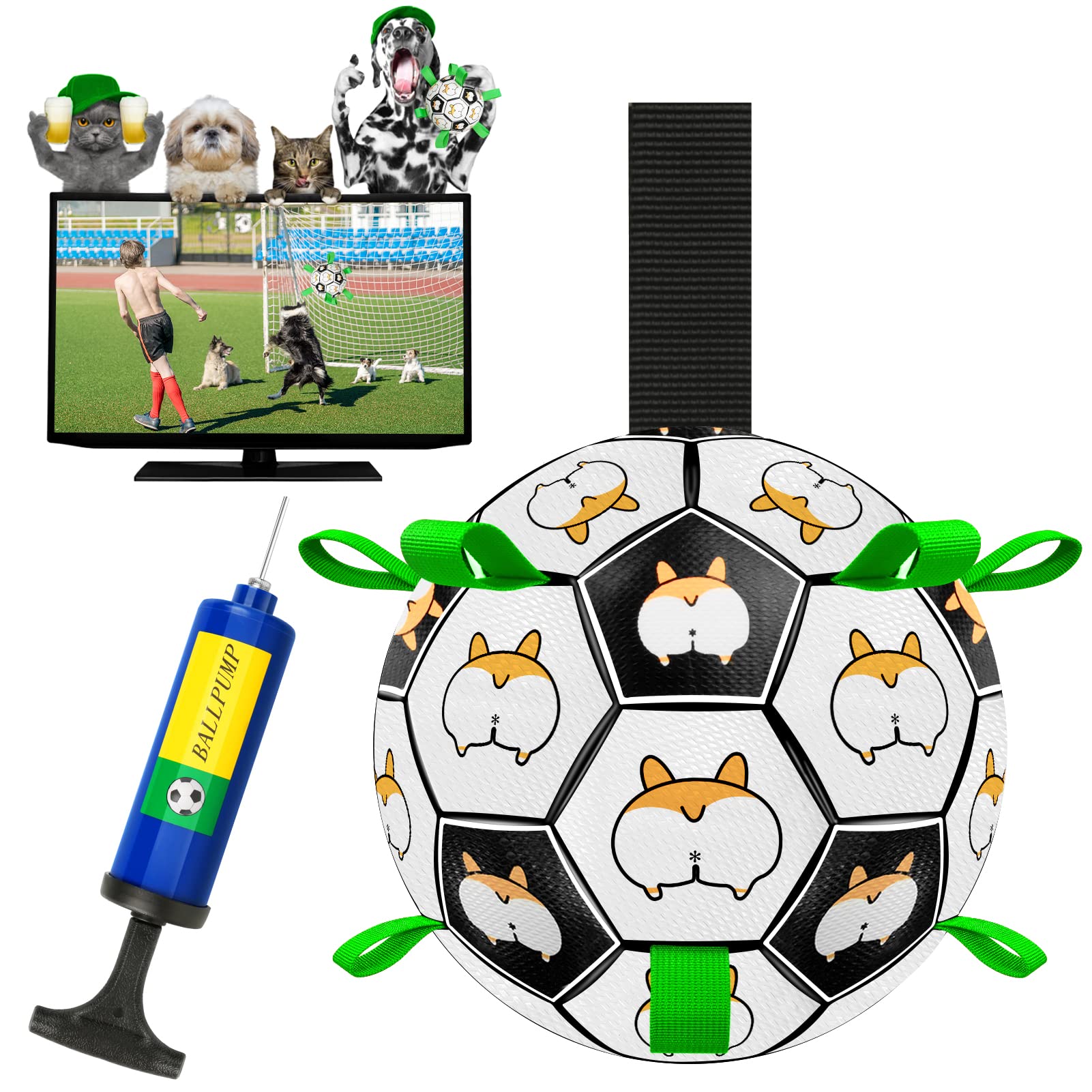 Buy Dog Football Toys , YONGQING Interactive Dog Football with Grab