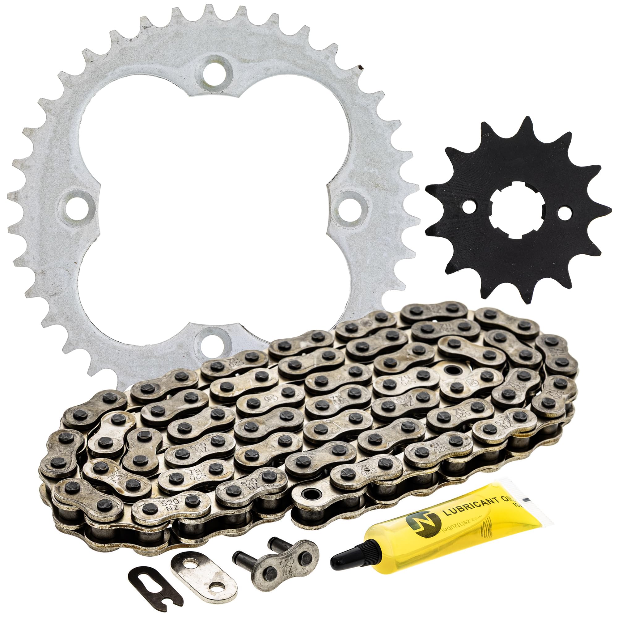 NICHE Drive Sprocket Chain Combo for Honda Sportrax 300 TRX300EX TRX300X Front 13 Rear 38 Tooth 520NZ Standard 88 Links