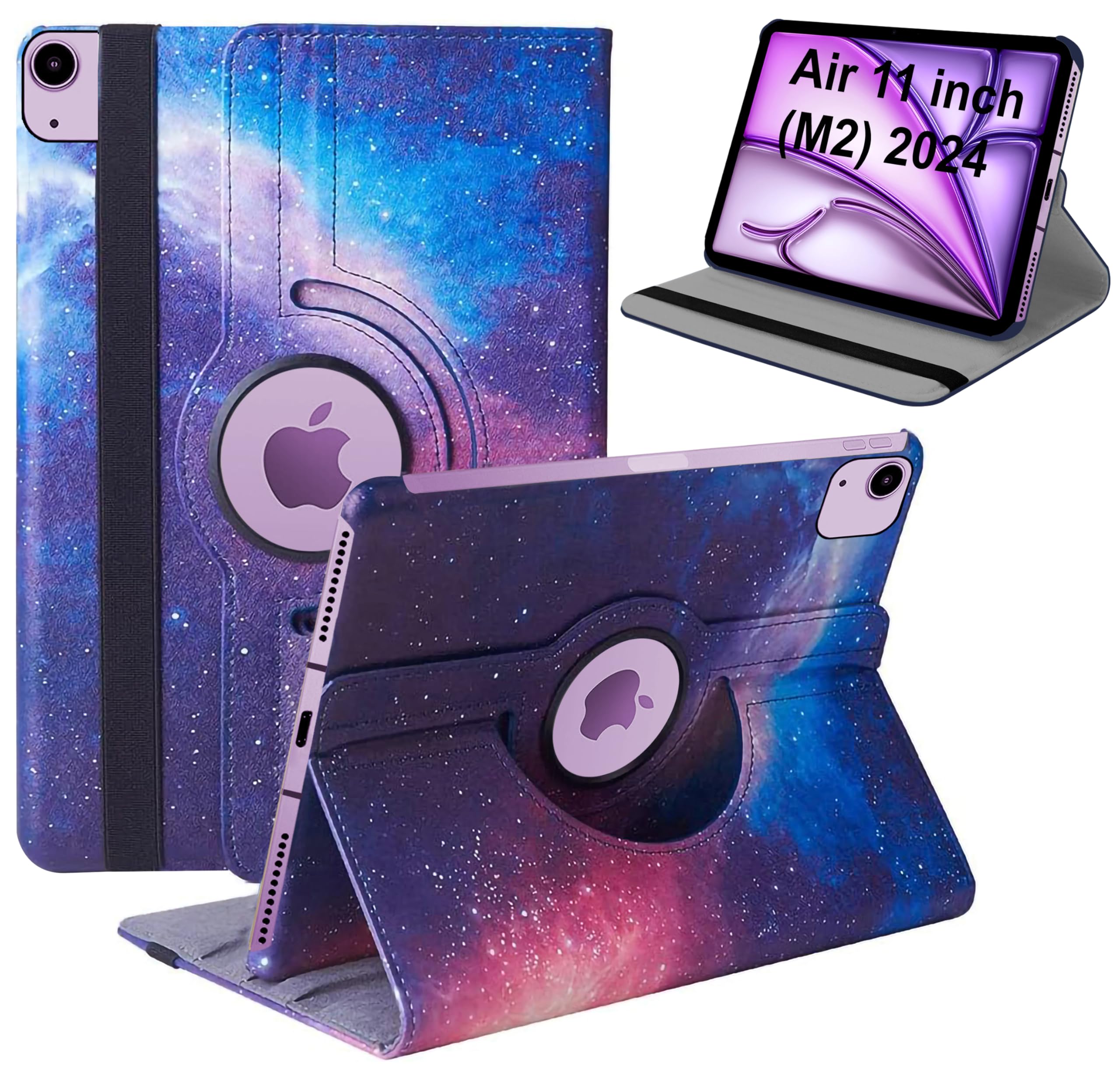 TGK Rotating Flip Cover for iPad Air 11 inch M2 2024 Printed Case (Galaxy) (B0D8GQWSX1) Amazon Price History, Amazon Price Tracker
