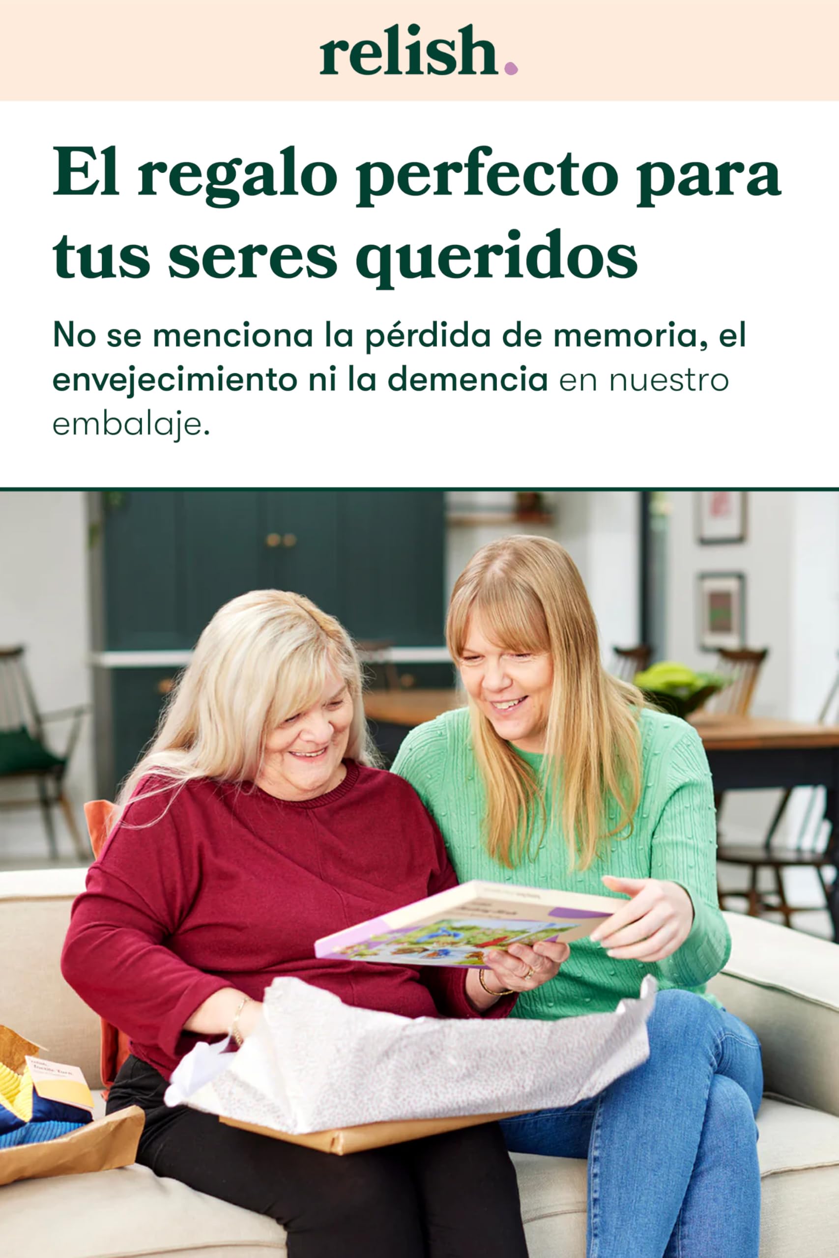 Relish ‘Bruno Island’ Puzle de 63 Piezas diseñado para Personas ancianas con Demencia/Alzheimer’s