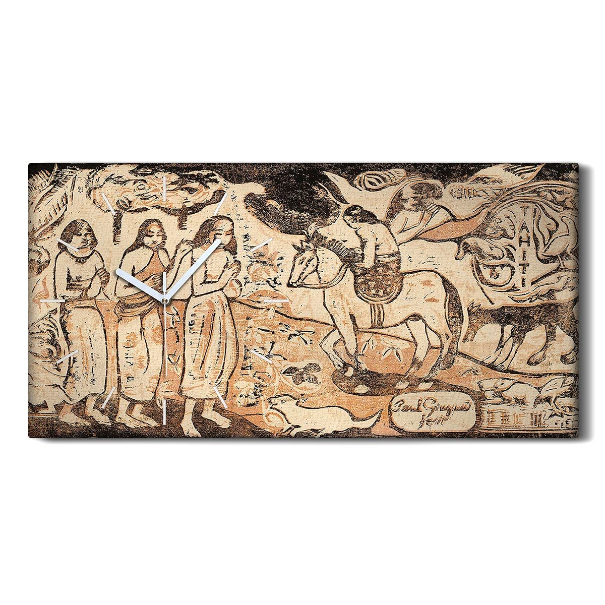 Horloge sur Toile Sans Tic-Tac Coloray | Finis les Bruits pour un Sommeil Paisible en Chambre