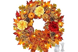 24 Inch Fall Wreath for Front Door