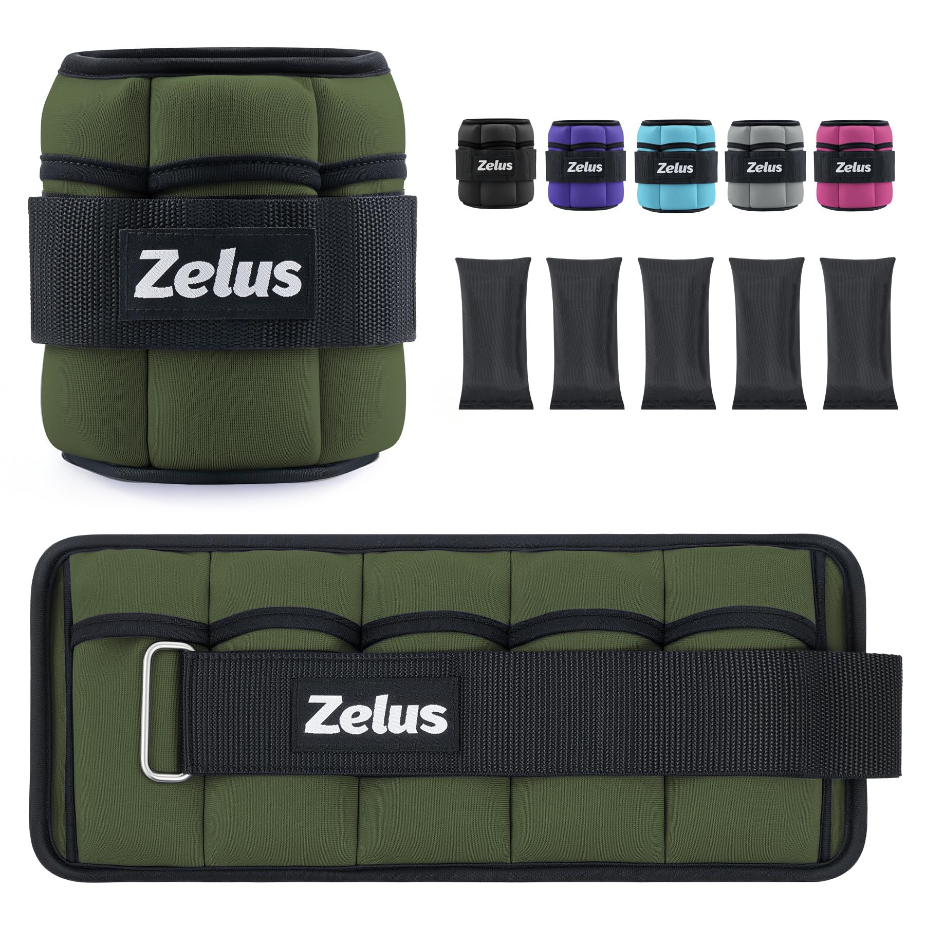 ZELUS Adjustable Ankle Weights
