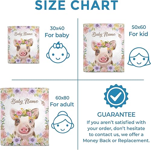 Vista 149 de Hyturtle Mantas de bebé personalizadas con nombre, mantas personalizadas para bebé niña, mantas personalizadas con temática de jirafa, manta de cama