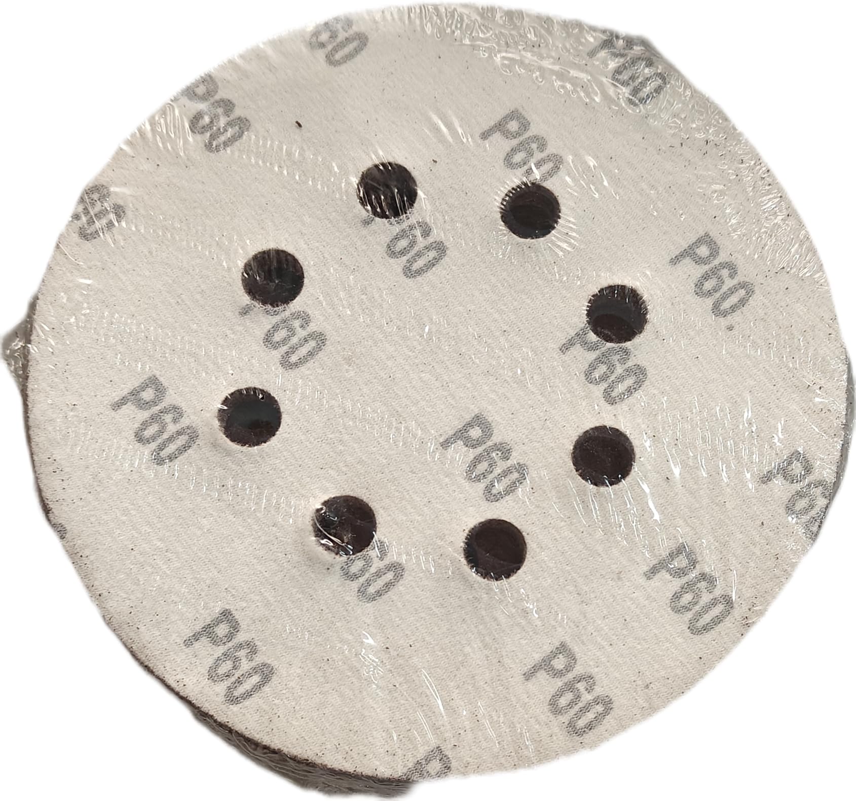 H9 7-Inch Sanding Discs 180mm – 8-Hole Hook & Loop Sandpaper Pads for Orbital Circular Sander, 60 Grit Round Abrasive Sheets for Wood Metal Polishing (Pack of 25)-image-46