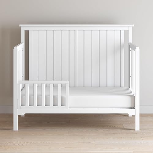 Miniatura 4 de Child Craft El riel protector de cama para niños pequeños convierte la cuna convertible 4 en 1 de Londres y Hampton en cama para niños, hecha de