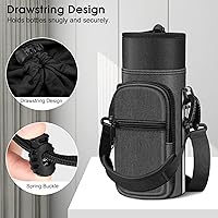 Vista 4 de CaseBot Bolsa de transporte para botella de agua, bolsa deportiva para botella de agua con correa de mano ajustable para el hombro y 2 bolsillos